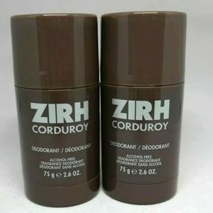 ZIRH CORDUROY for Men Alcohol Free Deodorant 2.65 oz